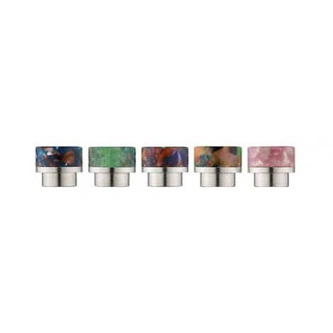 Type #1 Wide Bore Resin & Stainless Steel Drip Tip for Smok TFV8, 12, Prince & 810