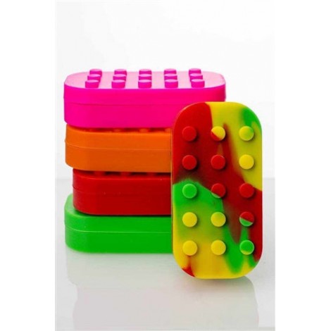 Multi compartment Silicone Concentrate Container - Brick