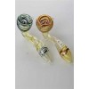 4.5 in. Sherlock shape soft glass Hand Pipe