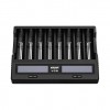 Xtar VC8 8-slot Smart USB Charger with LCD Screen